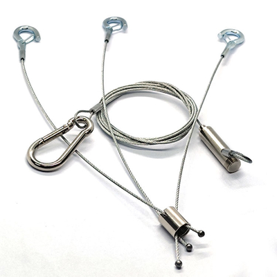 Platten-Beleuchtungs-Kabel-Suspendierung Kit Hanging System Safety Hook des neuen Typs mit drei-Fuß