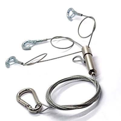 Platten-Beleuchtungs-Kabel-Suspendierung Kit Hanging System Safety Hook des neuen Typs mit drei-Fuß