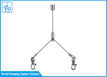 Y - Haken-Enden-Kabeldurchhang-Deckenleuchte-Suspendierungs-Ausrüstung mit Schwenker-Frühlings-Schlüsselanhänger