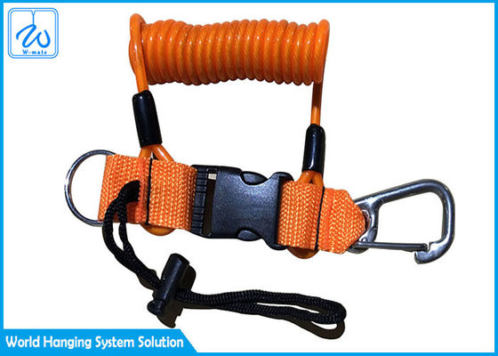 Einziehbare Schleife Lanyard With Fixed Clip Custom druckte Lanyard For Safety Fall Protection