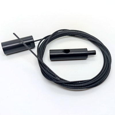 Schwarze Draht-Suspendierung, die Kit Self-Locking Wire Gripper Track-Zusatz für Beleuchtung hängt