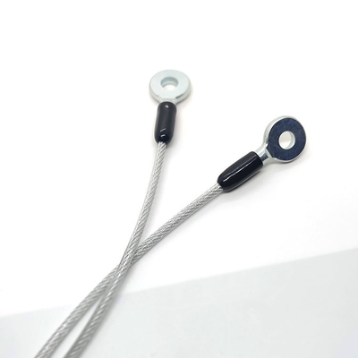 PVC beschichtete transparente Stahlhebegurte Lanyard Cable Tether Safety Strap