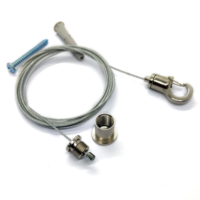 Hängeschilder lassen Kabel-Satz der Decken-Haken-Ausrüstungs-2 mit Edelstahl-Draht-Flansch fallen