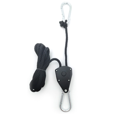 Einfache Hochleistungsrolle wachsen Yoyo Adjustable Rope Hanger Rope-Ratsche 1/8&quot; Seil-Ratschen-Aufhänger
