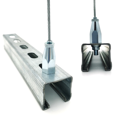 Supportage-Fixierungs-Suspendierung, die Kit With Stainless Steel Wire-Seil-Ösen und Greifer-Kabel-Aufhänger hängt