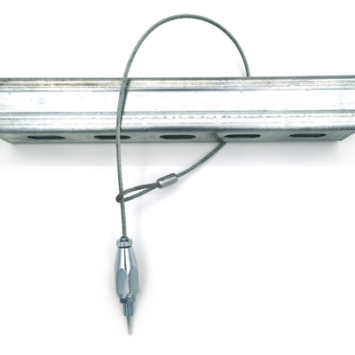 Supportage-Fixierungs-Suspendierung, die Kit With Stainless Steel Wire-Seil-Ösen und Greifer-Kabel-Aufhänger hängt