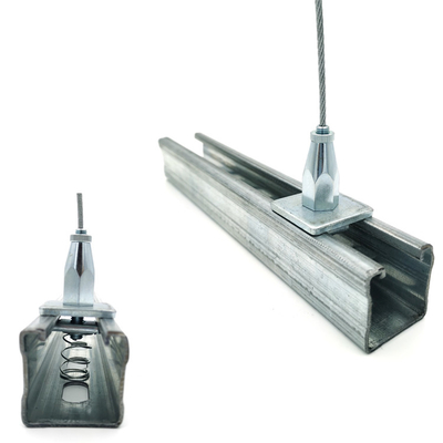Supportage-Fixierungs-Suspendierung, die Kit With Stainless Steel Wire-Seil-Ösen und Greifer-Kabel-Aufhänger hängt