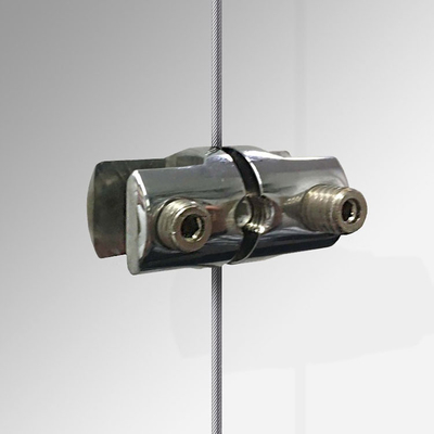 Rahmen stützt Glasmessingdistanzhülsen-Installations-Kleinwand-Anzeigesysteme für 6mm Rod
