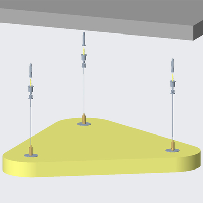 Connect Verstellbares Kabel-Kit Schalldämpfer-Panel Deckenhängesystem