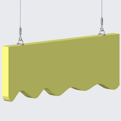 Akustic Panel Hängesystem mit verstellbarem Spiral Anker 1,5 mm Drahtseil