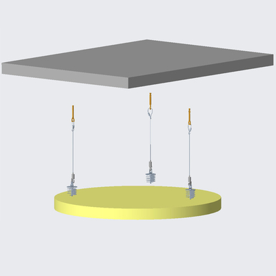 Anschließen Absorber mit verstellbarem Draht-Kit für akustische Decken-Suspension System