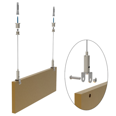 Fork Cable Gripper mit Montageklammern Komponenten für schalldämpfende Deckenplatten