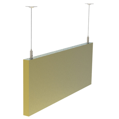 Anpassungsfähige akustisch schalldämpfende Wandplatten mit verstellbarem Draht-Kit für Led-Deckenplatten