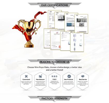 Kabelschleife aus Edelstahl mit Haken für Hängedrahtsysteme