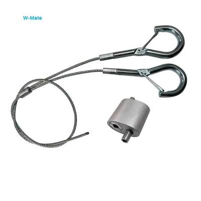 Two-Way Suspension Brass Dual Cable Gripper with Locking Pin for HVAC and Signage Systems