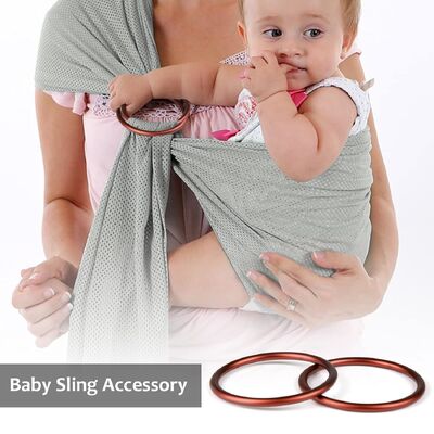 6063 Al Dunkelbraune Eloxal-Oberfläche Baby Ring Sling Ringe