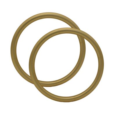 Matt Gold Anodisierungs-Finish Aluminiumschlinge Ringe verstellbar