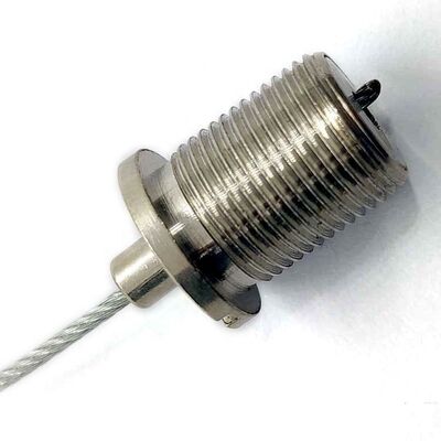 Schneller Kupferverbinder mit Außengewinde, Kabelgreiferwerkzeug, Messingmaterial, Drahtseilklemme für Beleuchtungszubehör