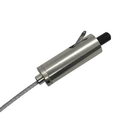 Edelstahl-Seilgreifer mit Außengewinde für abgehängte Decken, Drahtseil-Klemmgreifer im Lieferumfang enthalten