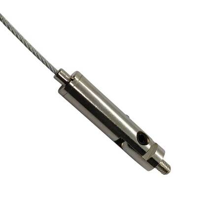 Edelstahl-Seilgreifer mit Außengewinde für abgehängte Decken, Drahtseil-Klemmgreifer im Lieferumfang enthalten