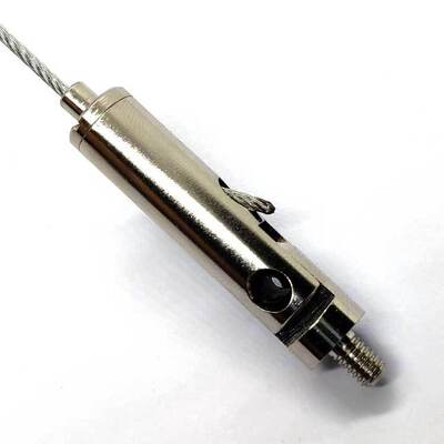 Edelstahl-Seilgreifer mit Außengewinde für abgehängte Decken, Drahtseil-Klemmgreifer im Lieferumfang enthalten