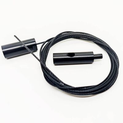 Schwarz beschichtete Kabel-Strahler-Suspension-Kit Hochwertige Decke Hängende Draht Haken Anpassung Hardware Lieferung