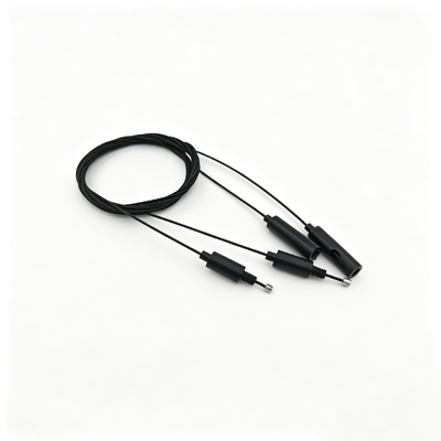 OEM Custom Schwarz Verstellbares Kabel Gripper Drahtseil Hängende Hardware-Kit Innenraum Deckenlampe Aufhängung Fitting Zubehör