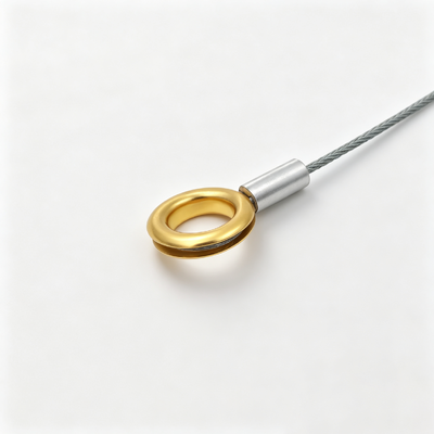 Custom Heavy Duty Steel Wire Rope Assembly Golden Single Swaged Terminal Secure Cable for Industrial Safety Application