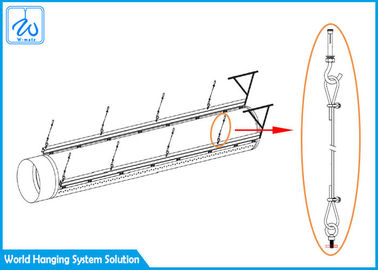 Belüftungs-Rohrleitungs-Kabel-hängende Systeme, Ausstellungs-Hallen, die Gleisanlage hängen