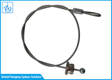 Metallfarbzugfeder-Sicherheits-Kabel mit Augen-Decken-Beleuchtungs-Suspendierungs-Ausrüstung