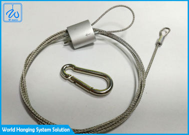 Weißes Aluminiumbahn-Montage-Clip LED, das Draht-Suspendierungs-Ausrüstung beleuchtet