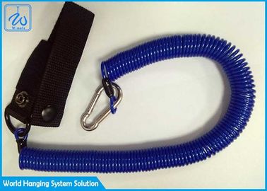 Aufgerolltes Kabel-Seil-Werkzeug-Sicherheits-einziehbare Abzugsleine Soems/ODM mit Carabiner