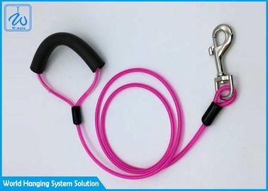 Kundenspezifische Bindungs-heraus Hundehalsring Flexi-Rosa-Leinen für Haustier, Hundeläufer-Kabel