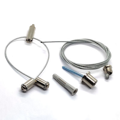 Kabel-Greifer-und Edelstahl-Durchschlag-freie Drahtseil-Suspendierung Kit For Panel 60x60