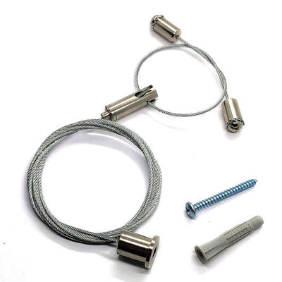 Akustischer Decken-Suspendierungs-Kit Acoustic Attach Gripper Cable-Aufhänger-Stahldrahtseil für Riemen