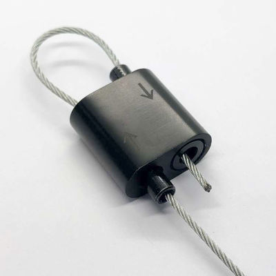 Empfindlicher Zweiweg-1.5mm schwarzer Kabel Greifer schließt durch Edelstahl-Draht für Beleuchtung zu