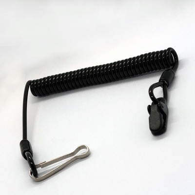 Antidiebstahl-Sicherheits-Frühlings-Spule Lanyard Pistol Lanyard For Safety