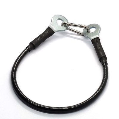 Sicherheits-versehen Stahlanschlagseil-Kabel mit gesenkten Enden-Anschlüssen Kabel mit Ösen