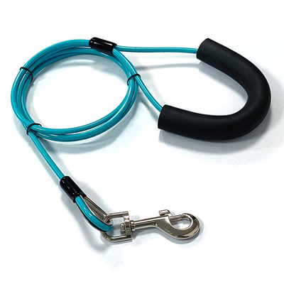 PVC beschichtete Kabel-Haustier-Leinen-Hundebindung aus Stange und Bindung aus Kabel für Hunde bis zu 90 lbs