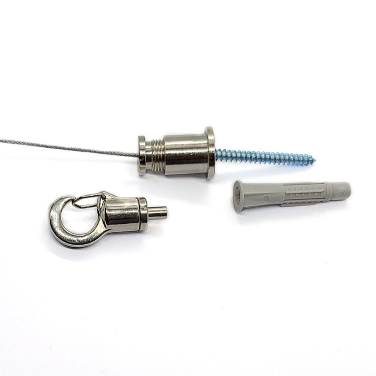 Hängeschilder lassen Kabel-Satz der Decken-Haken-Ausrüstungs-2 mit Edelstahl-Draht-Flansch fallen