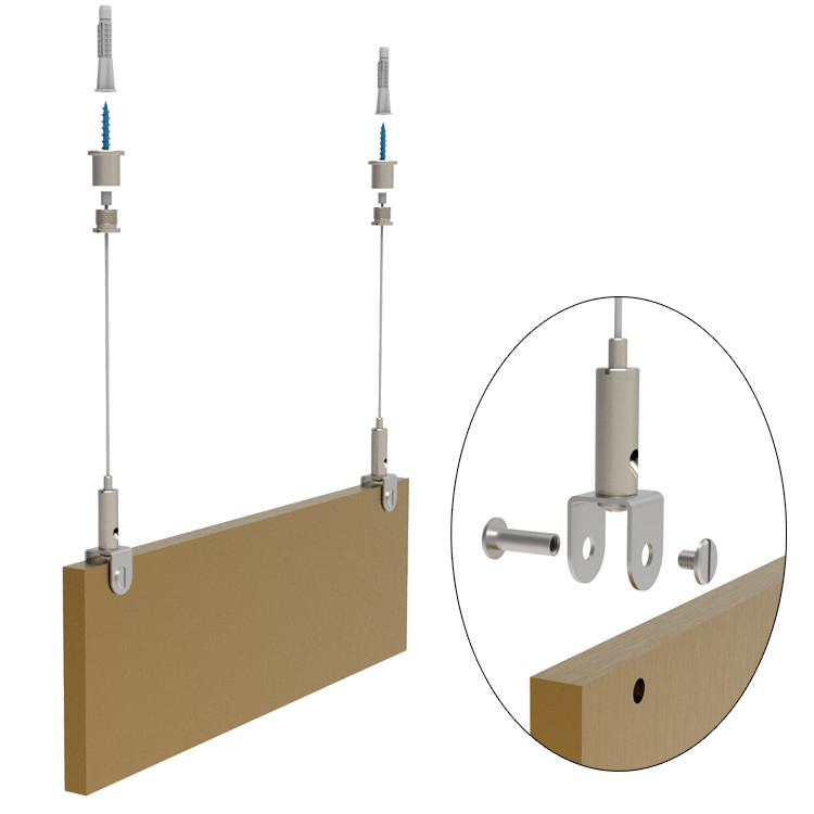 Einfache Installation von hochwertigem Draht und Kabel mit LED-Lichtquelle Deckenlampe U-Klammer