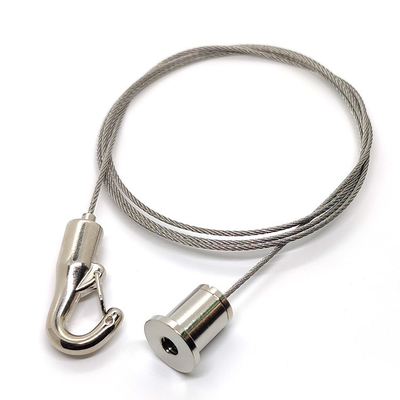 Deckenleuchte-Suspendierungs-Kabel-Drahtseil-justierbare Länge mit Karabinerhaken-akustische Platten-System