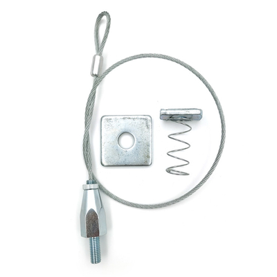 Supportage-Fixierungs-Suspendierung, die Kit With Stainless Steel Wire-Seil-Ösen und Greifer-Kabel-Aufhänger hängt