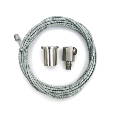 Seilklemmen des zweiadrigen Kabels, die das Suspendierungs-System hängt Kit Wire Rope Cable Gripper beleuchten
