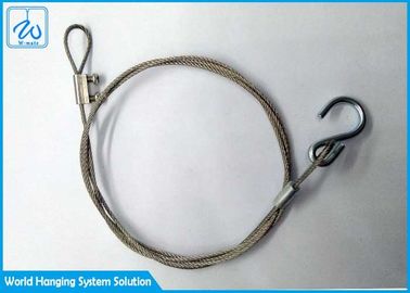 Sus304 Drahtseil-Schleifen-Enden-und Haken-Sicherheits-Kabel für geführte Decke beleuchtet unten