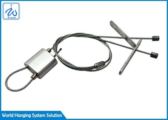 Justierbarer doppelter Schleifen-Flugzeug-Kabel-Greifer für Signage-Systeme