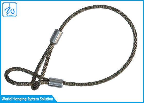 Rostfreie 316 3mm Drahtseil-Schleifen-Riemen/Sicherheits-Kabel für geführtes Gleichheits-Licht