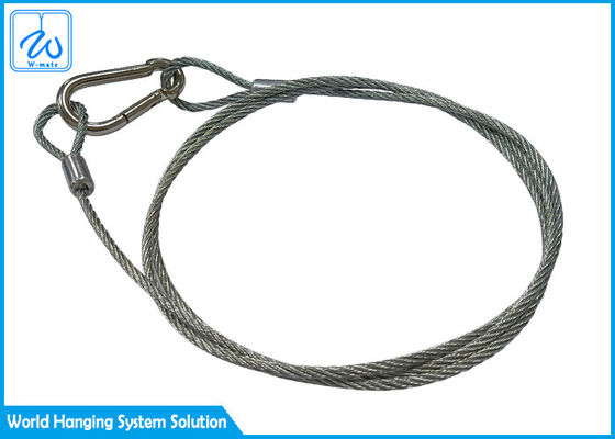 2mm stellen Stahl7*7 drahtseil Lanyard Safety Cable For Led Glühlampen gleich