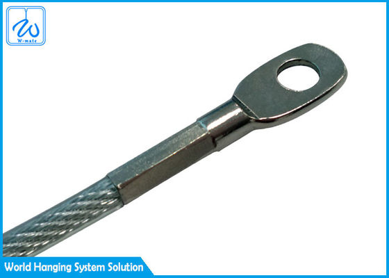 Galvanisierte 1x19 oder 7x7 Drahtseil-Versammlung mit Muffen-Auge für das Hängen von Zeichen