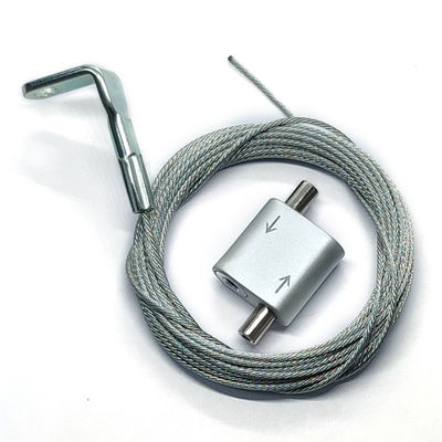 Aluminiumzweiwegschleifungsgreifer für LED, die Kabel-hängendes System beleuchtet